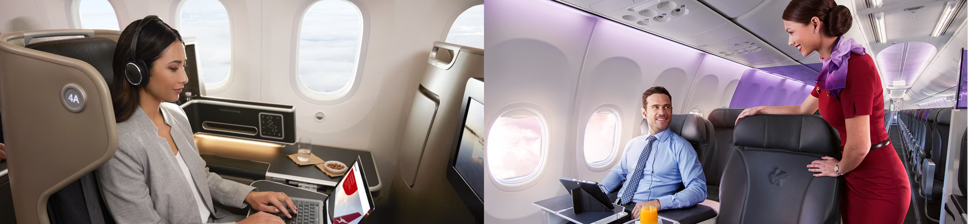 QF and VA business travel reward programs compared